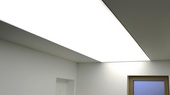 матовый натяжной потолок с подсветкой